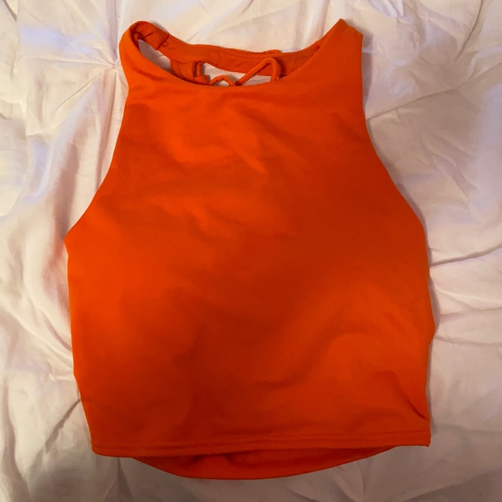 Alo Movement Bra, size small, tangerine color